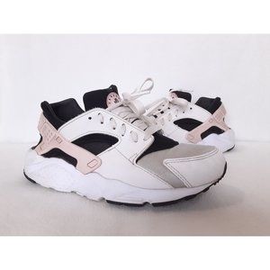 Nike Huarache Run White Pink Black Size 6Y